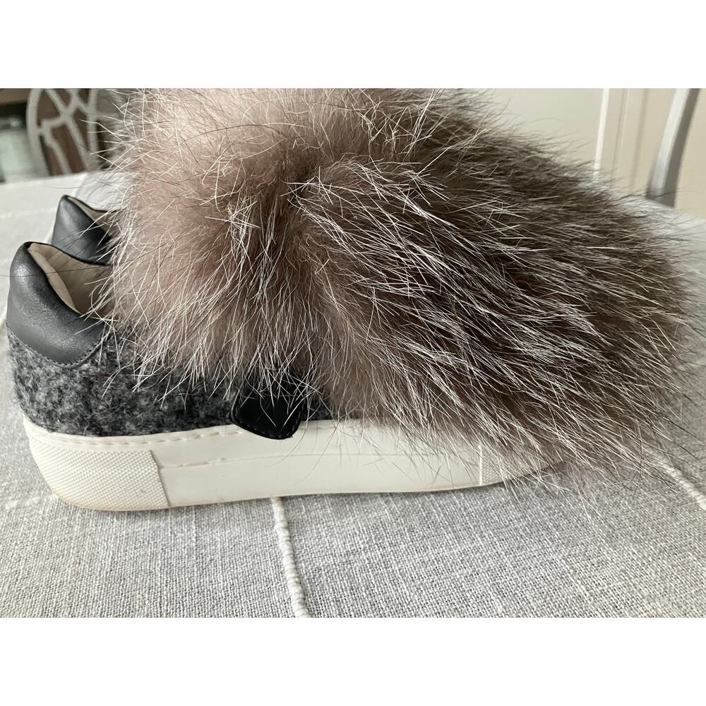 Moncler Victoire Gray Fox Trainers sz 38 - Picture 7 of 8